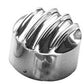 Mooneyes MNAA21410 Polished Finned Alloy Breather Cover suit 3" Breather