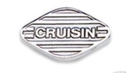 Mooneyes MNAA21440CR Polished Lake Pipe Covers w/ Cruisin Logo
