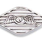 Mooneyes MNAA21440FE Polished Lake Pipe Covers w/ Flying Eye Logo