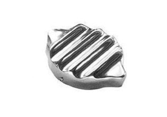 Mooneyes MNAA21450S Polished Finned Alloy Radiator Cap Cover suit Small Cap 2.88"