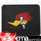 Mooneyes MNCSC38 Utility Rubber Floor Mat Clay Smith w/ Woodpecker Logo (each)