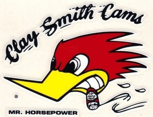 Mooneyes | MNCSD17L | Clay Smith Cams Mr Horsepower Sticker 2.375"H x 3.5"W Left