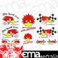 Mooneyes MNCSD23 Assorted Clay Smith Sticker Sheet 10 Assorted Die Cut Stickers