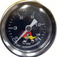 Mooneyes MNCSPG15LFBK Clay Smith Fuel Pressure Gauge Black Face 0-15PSI 1-1/2" O.D Liquid Filled