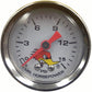 Mooneyes MNCSPG15LFWH Clay Smith Fuel Pressure Gauge White Face 0-15PSI 1-1/2" O.D Liquid Filled