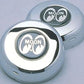 Mooneyes MNGS8027 Chrome Horn Button w/ Moon Logo