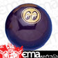 Mooneyes MNMP021BYL Large Black Gear Shift Knob w/ Yellow Moon Logo