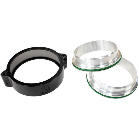 Aeroflow AF25-2750BLK 2.75" Billet Intercooler Quick Connect Clamp Black Finish