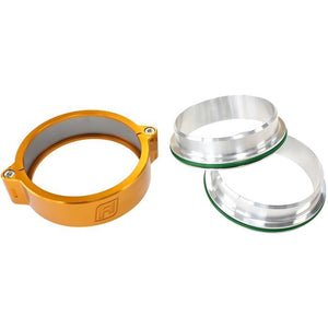Aeroflow AF25-2750G 2.75" Billet Intercooler Quick Connect Clamp Gold Finish