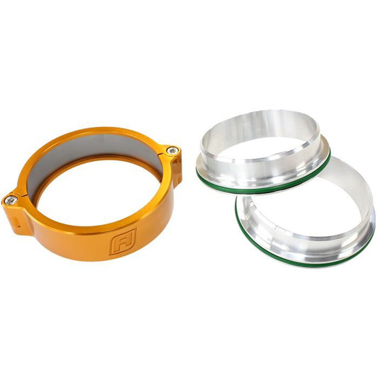 Aeroflow AF25-2750G 2.75" Billet Intercooler Quick Connect Clamp Gold Finish