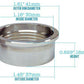 Mooneyes MNMPx607-2S Steel Weld On Bung for Chopper Tanks 1.18"Id x 0.629"H