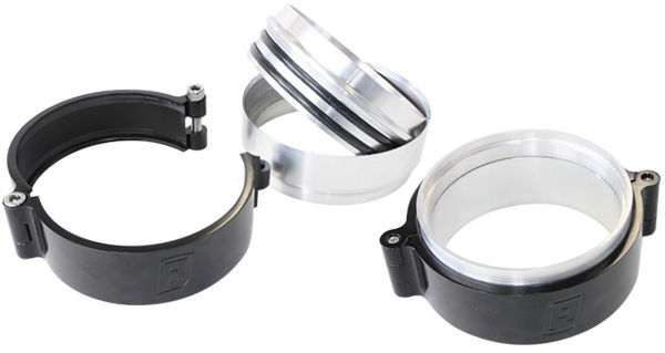 Aeroflow AF25-3000 3.0" Billet Intercooler Clamps Quick Connect Polished Clamp