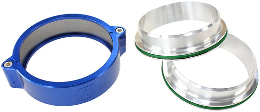 Aeroflow AF25-3000BL 3.0" Billet Intercooler Clamps Quick Connect Blue Clamp