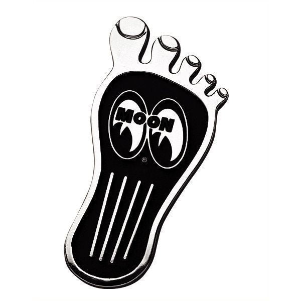 Mooneyes MNR3034L 7" Barefoot Style Accelerator Pedal Chrome/Black