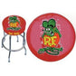 Mooneyes MNRA292 30" Tall Swivel Barstool w/ Rat Fink Logo
