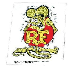 Mooneyes MNRD003 Rat Fink Standing Green Decal 3-1/2" x 2-1/4" Large