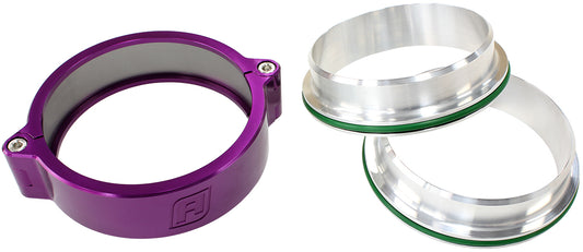 Aeroflow AF25-3000PUR 3.0" Billet Intercooler Clamps Quick Connect Purple Clamp