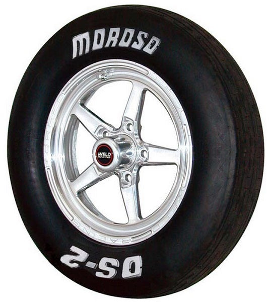 Moroso MO17025 Tyre DS-2 Front 25 X 4.5-15 Bias-Ply Solid White Letters (each)