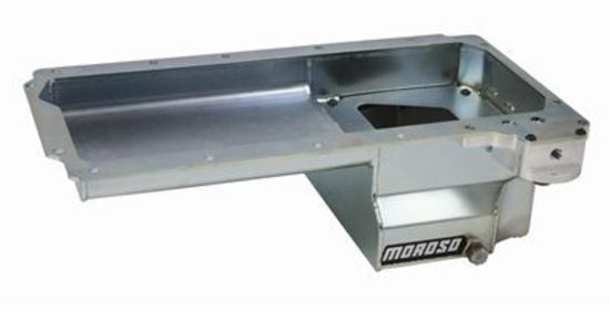 Moroso MO20143 Chev SB Oil Pan Steel Clear Zinc 7 Quart (6.62L)