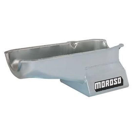 Moroso MO20200 Chev SB 1980-85 Oil Pan Steel 8-1/4" Deep 6.6L R/H Dipstick