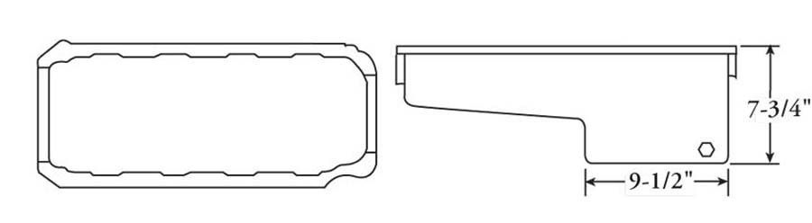Moroso MO20449 Chev BB 396-454 V8 Street/Strip Oil Pan 5 Quart (4.73L)