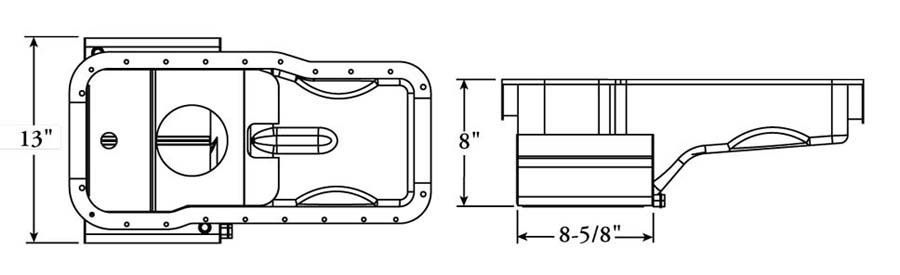 Moroso MO20507 Ford 351W V8 Street/Strip Oil Pan 8" Deep