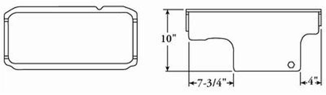 Moroso MO20710 Chrysler 273-340-360 Magnum Street/Strip Oil Pan 10" Deep 8 Quart