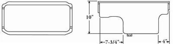 Moroso MO20730 Chrysler 360 Street/Strip Oil Pan 10" Deep 8 Quart