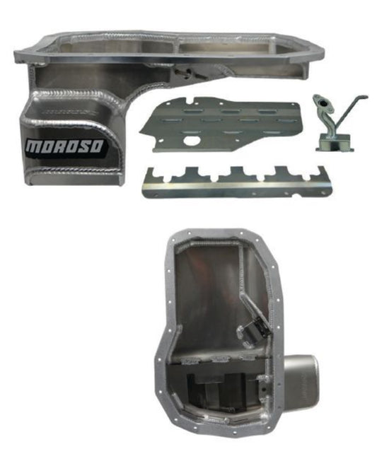 Moroso MO20967 2001-2007 Mitsubishi Evo 7 8 9 Road Race Oil Pan Fabricated Aluminium 6.15L