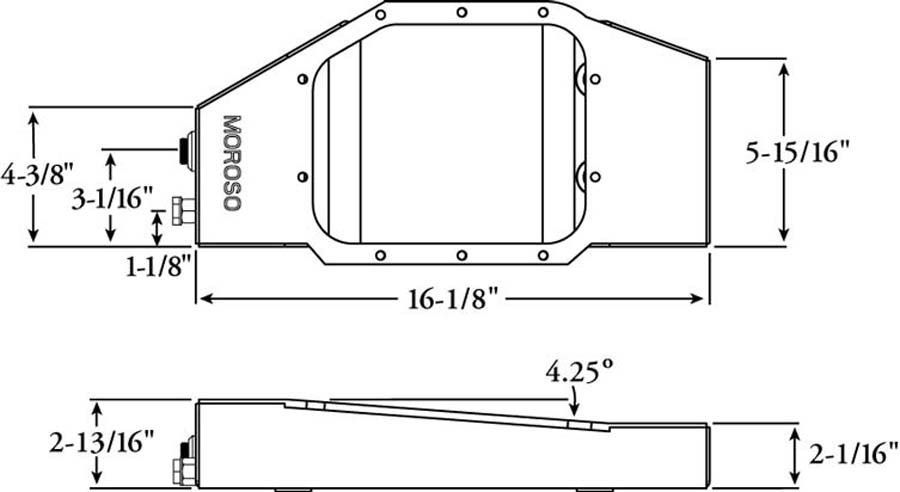 Moroso MO20975 for Nissan Sr20 RWD Street/Strip Oil Pan Stock Depth 4.75 Quart (4.73L)