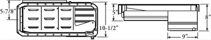 Moroso MO21047 Oil Pan Suits Chevy Big Block Steel Clear Zinc Capacity 7 Quart (6.62L). Depth 8"