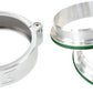 Aeroflow AF25-4000S 4.0" Billet Intercooler Clamps Quick Connect Silver Clamp