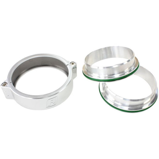 Aeroflow AF25-5000 5" Billet Intercooler Quick Connect Clamp Polished Finish