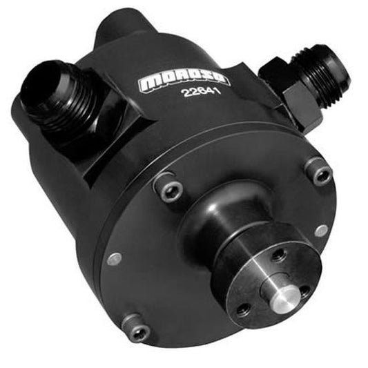 Moroso MO22641 Original Design 4-Vane Vacuum Pump-12An Fitting Black Anodised