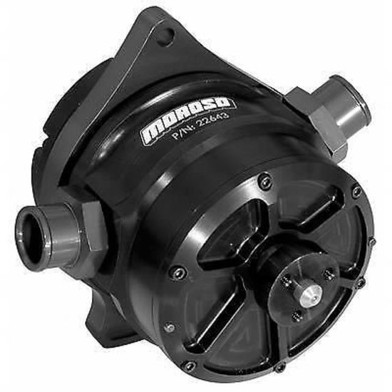 Moroso MO22643 Pro Mod Style 4 Vane Mechanical Billet Vacuum Pump Black Anodized