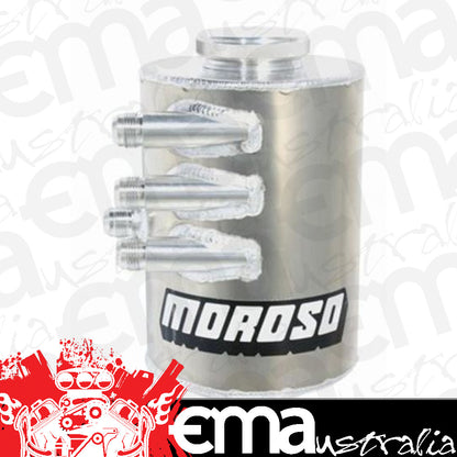 Moroso MO22683 Dry Sump Oil Tank; Three -12An Inlets; 13 In.; 5 Quart; Oil Tanks without Integral Breathers and Number 12 Breather Fitting Use w/Pn[85
