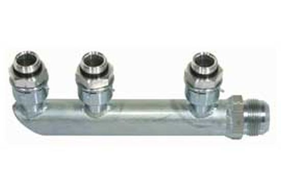 Moroso | MO22693 | Dry Sump Scavenge Manifold 4 Stage 3X-10An Inlets,1X-16An Outlet