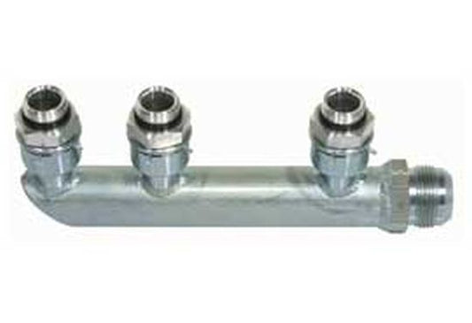 Moroso | MO22693 | Dry Sump Scavenge Manifold 4 Stage 3X-10An Inlets,1X-16An Outlet