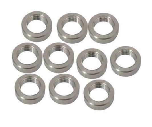 Moroso MO22733 Fitting Oxygen Sensor Bung Stainless Steel Weld-In Female 18Mm X 1.5 Thread (set of 10)