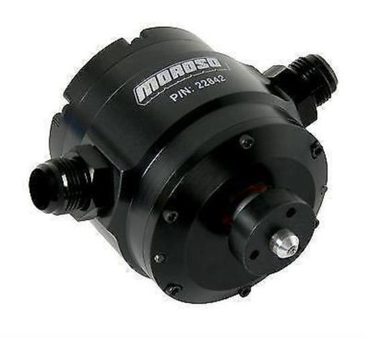 Moroso | MO22842 | Enhanced Design 4-Vane Vacuum Pump-12An Fitting Black Anodised
