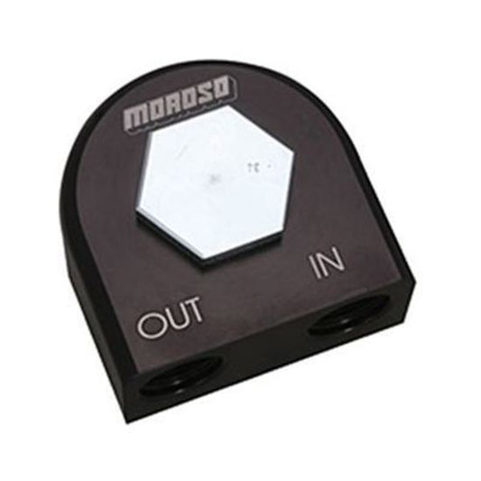 Moroso MO23682 Remote Oil Filter Adapter Billet Aluminium for Use Ford Oil Filters O-Rings and 3/4-16 Stem Included