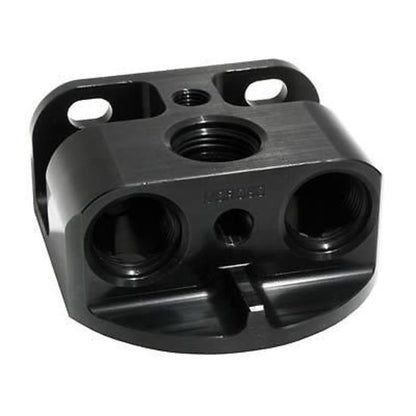 Moroso MO23764 Billet Remote Oil Filter Mount Front Port 13/16"-16 Thread