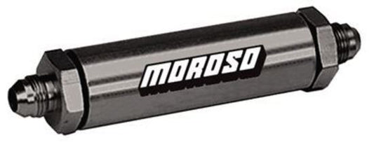 Moroso MO23860 In Line Screened Oil Filter; 0.75 In.; -12An Fittings; 304 Stainless Steel Screen; 0.018 In. Dia. 16 Mesh; Aluminium;