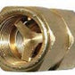 Moroso MO23875 Oil Check Valve One Way 1/2" Npt Female To 1/2" Npt Female Brass