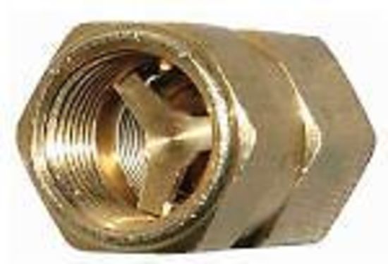 Moroso MO23875 Oil Check Valve One Way 1/2" Npt Female To 1/2" Npt Female Brass