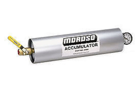 Moroso MO23900 Engine Oil Accumulator 2.8L w/Shut Off Valve 20-1/18" X 4.1/4"