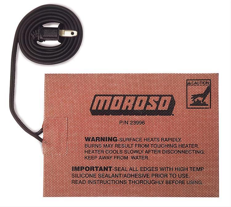 Moroso MO23996 External Heating Pad Self Adhesive 5"X7" 400 Watts with 36" Cord
