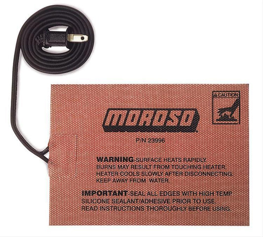 Moroso MO23996 External Heating Pad Self Adhesive 5"X7" 400 Watts with 36" Cord