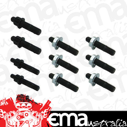 Moroso MO38361 Oil Pan Stud Kit 12 Point Nuts Suit Chev BB