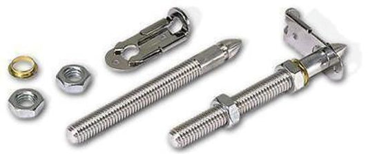 Moroso MO39010 Aluminium Quick Release Hood Pin Kit 3/8" Stud 4" Long
